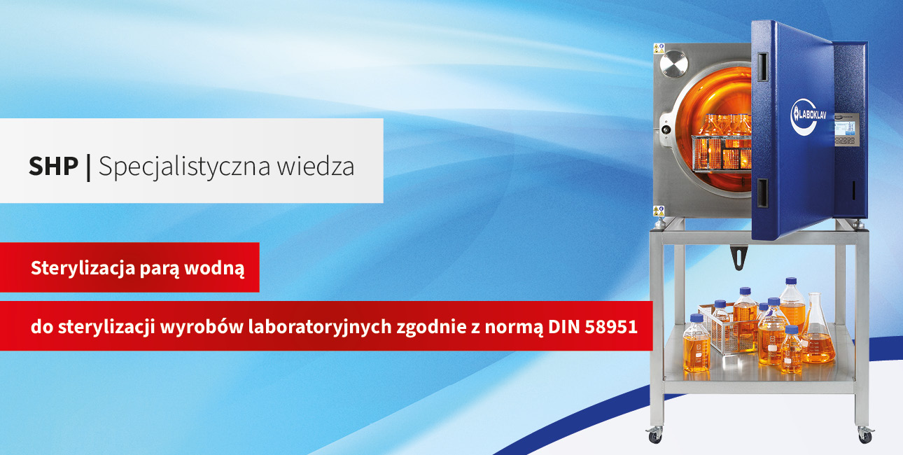 Sterylizatory parowe do sterylizacji wyrobów laboratoryjnych zgodnie z normą DIN 58951