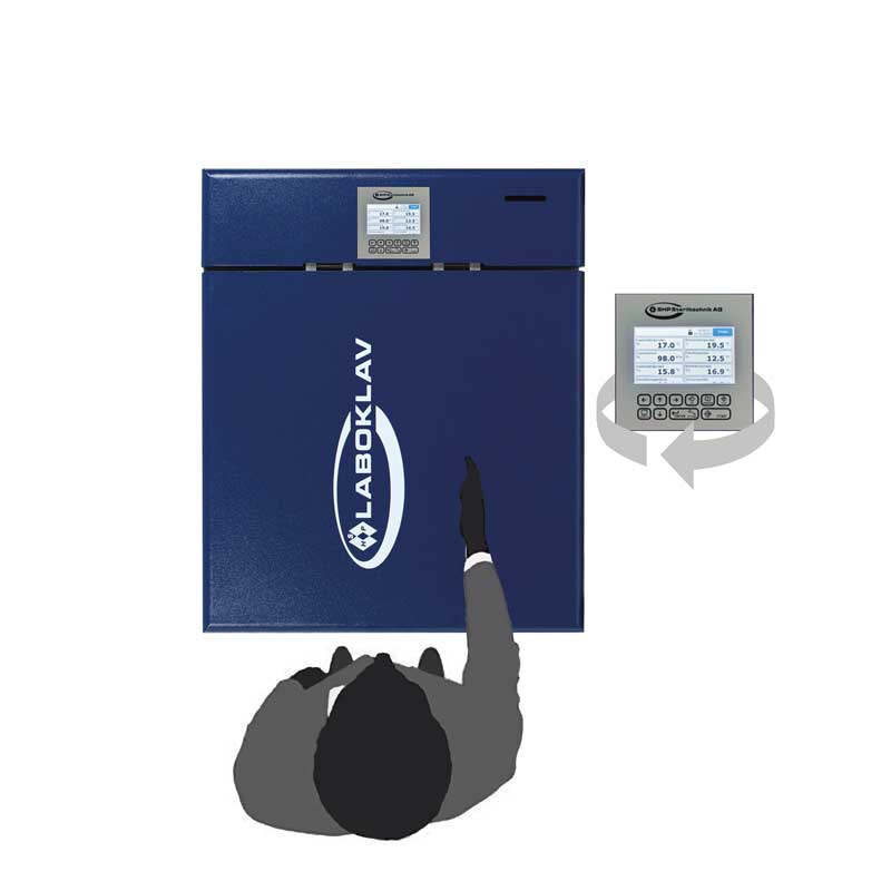 Laboklav 55-195 – obrócony wyświetlacz